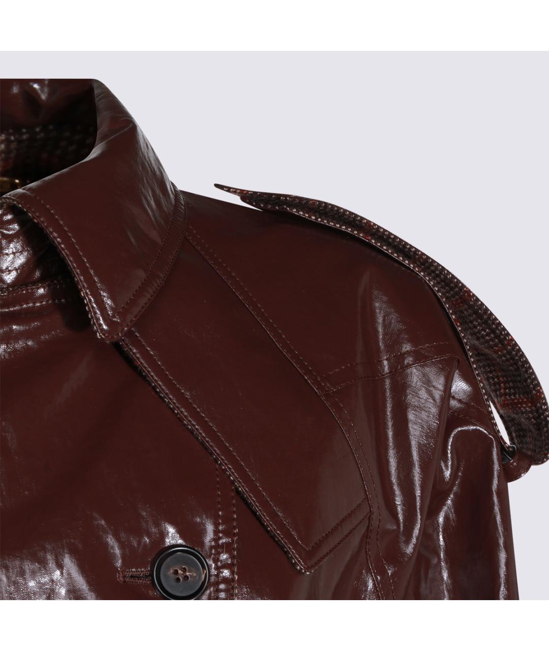 CHLOE Фиолетовый кожаный тренч/плащ, фото 3