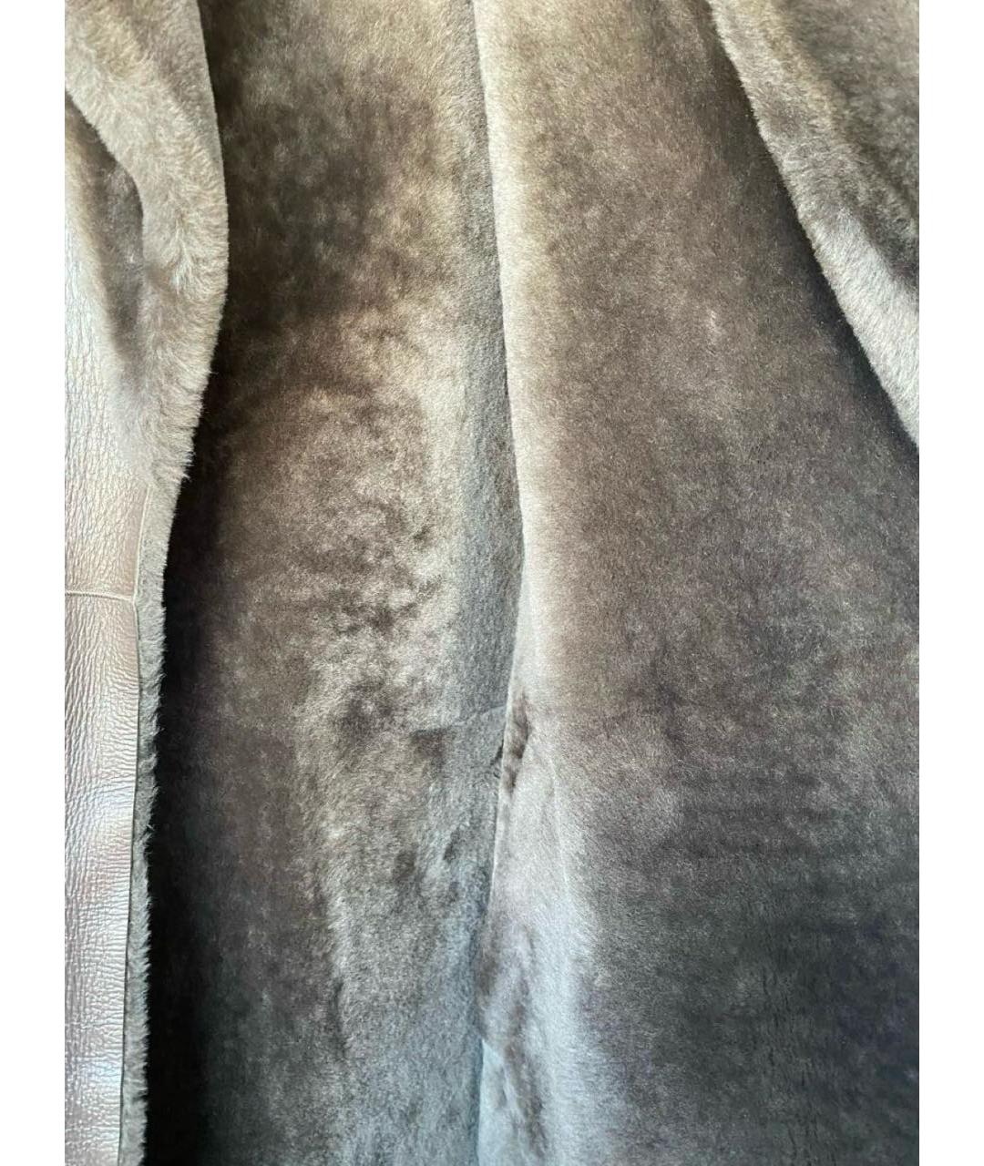 BLANCHA Коричневая меховая дубленка, фото 3