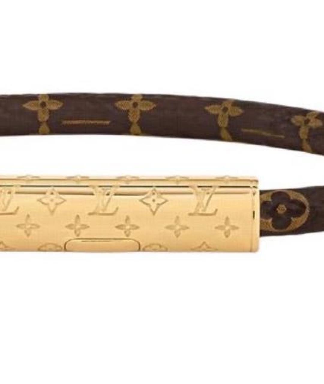 LOUIS VUITTON Коричневый латунный браслет, фото 2