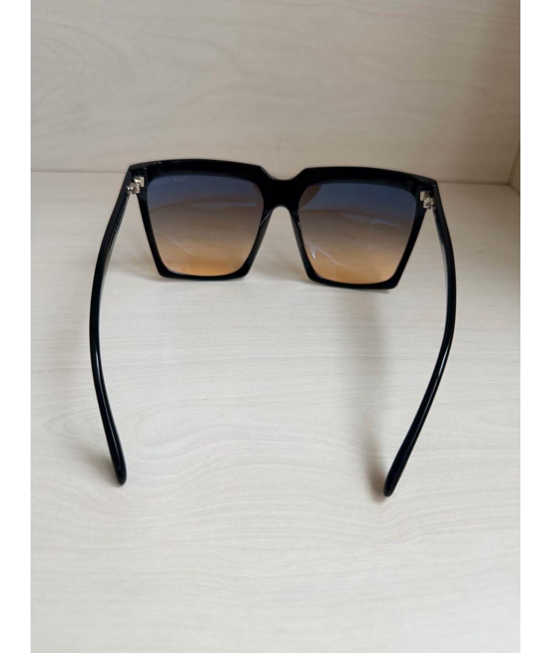 TOM FORD Черные пластиковые солнцезащитные очки, фото 7