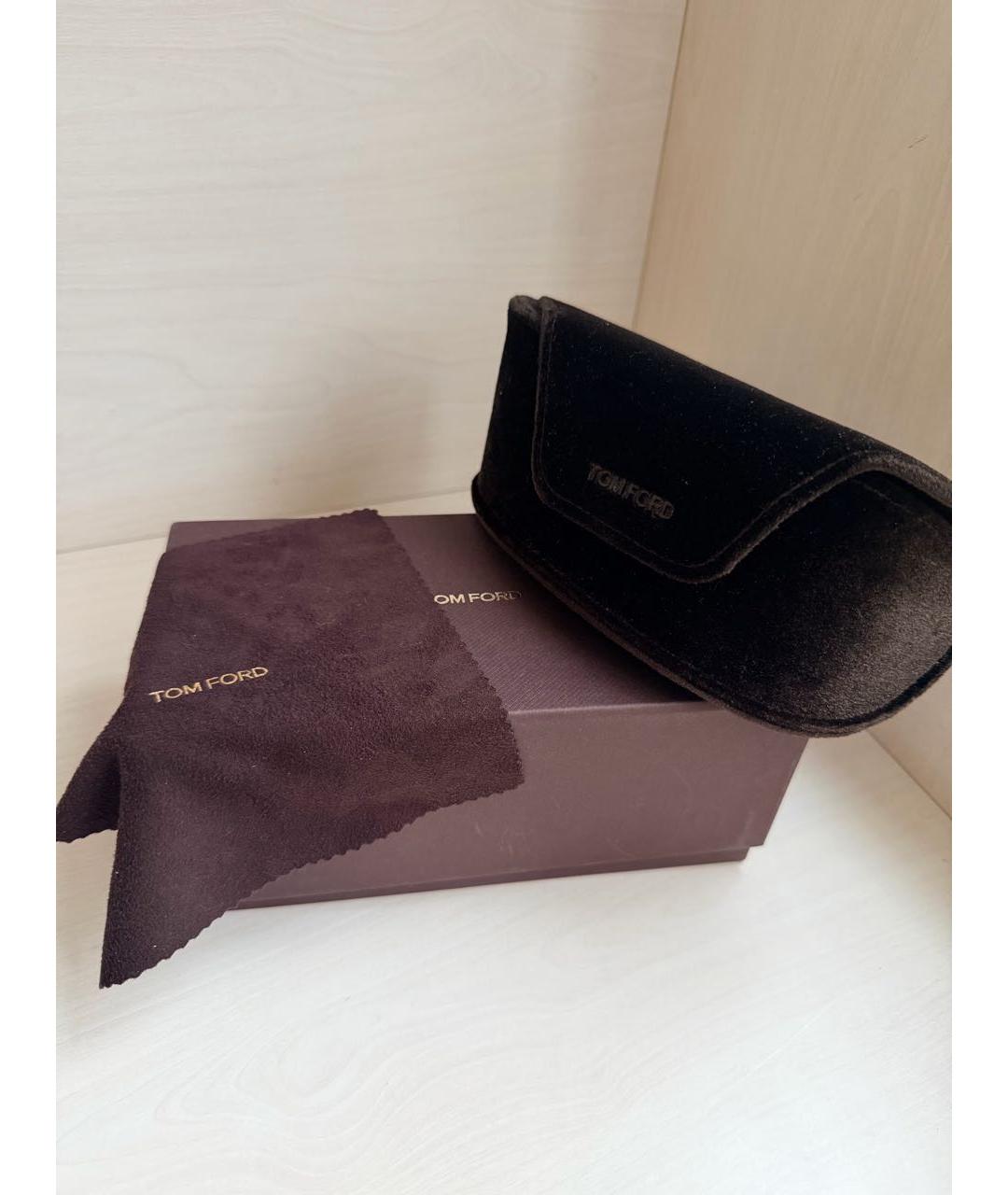 TOM FORD Черные пластиковые солнцезащитные очки, фото 4