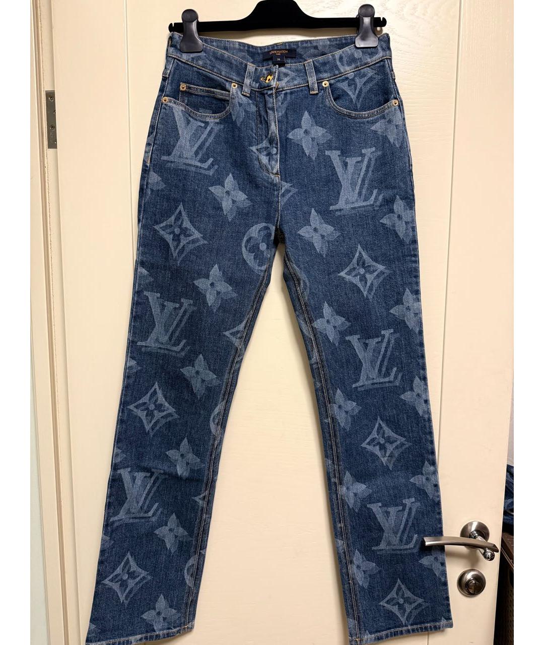 LOUIS VUITTON Синий хлопковый костюм с брюками, фото 4