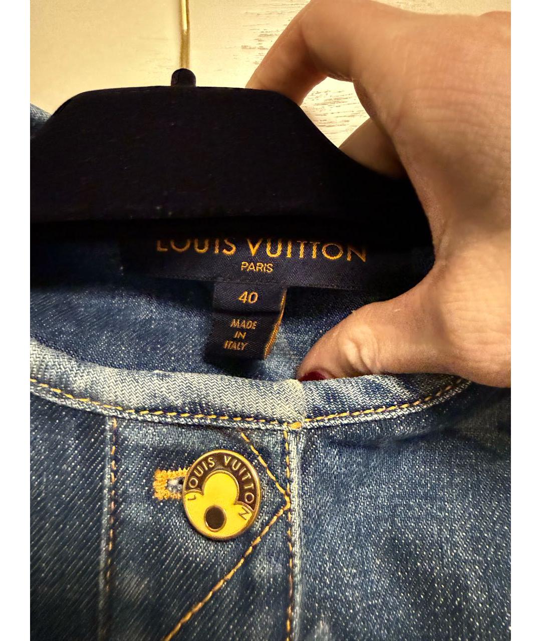 LOUIS VUITTON Синий хлопковый костюм с брюками, фото 6