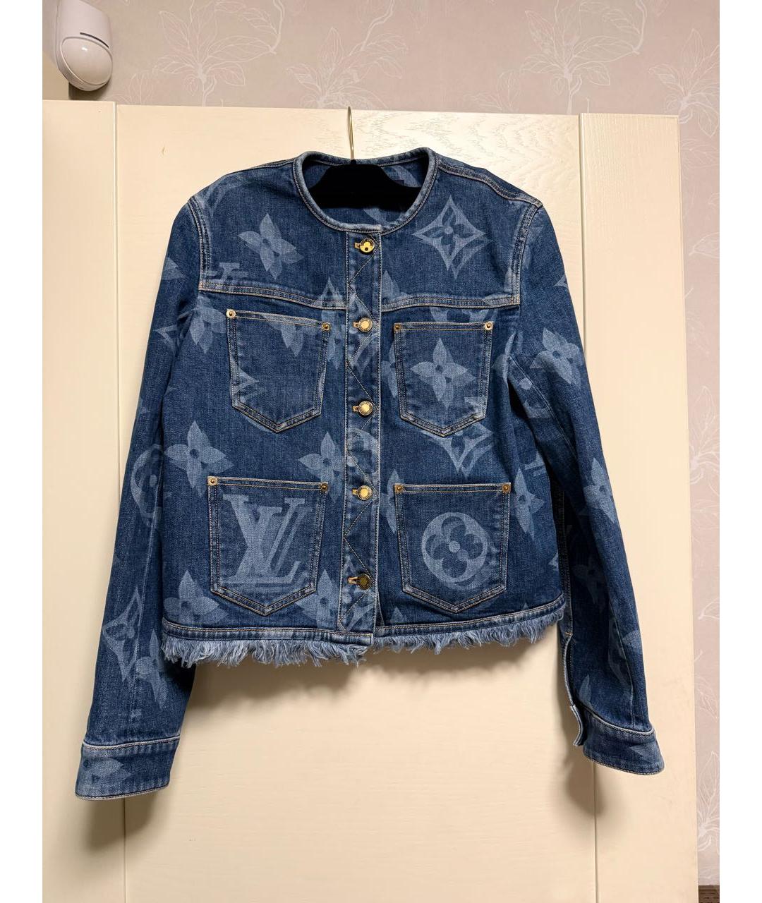 LOUIS VUITTON Синий хлопковый костюм с брюками, фото 2