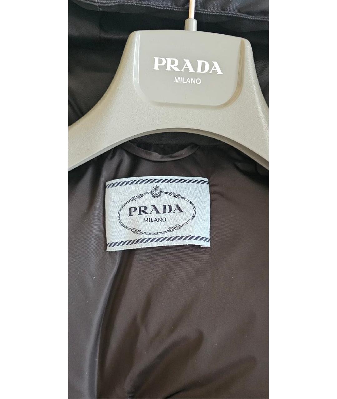 PRADA Черный пуховик, фото 3