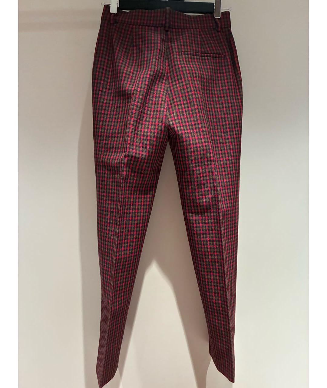 BALENCIAGA Мульти шерстяные прямые брюки, фото 2