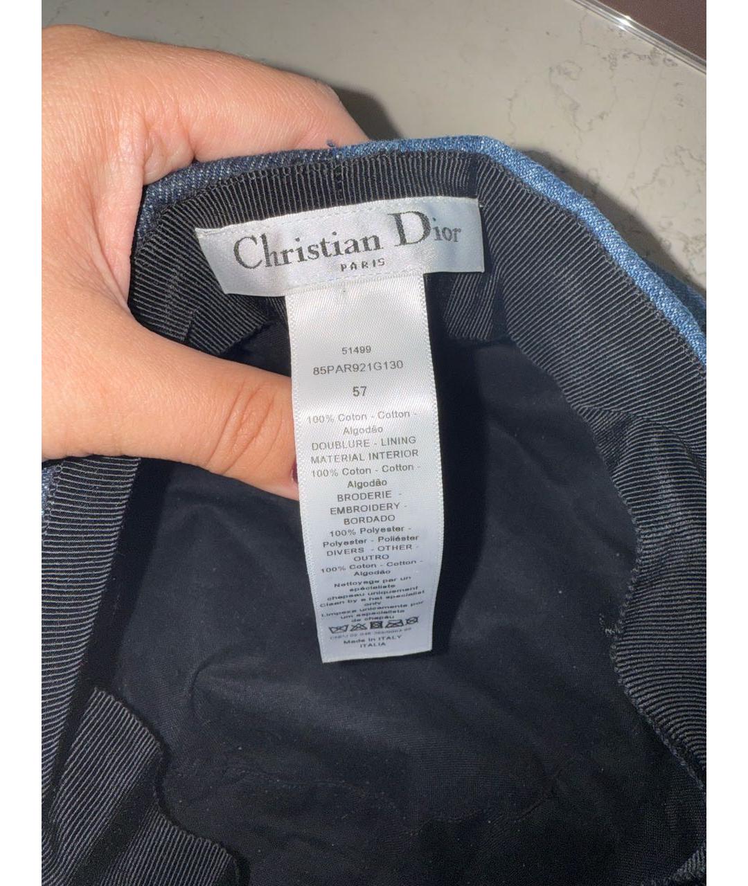 CHRISTIAN DIOR Мульти хлопковая кепка, фото 4