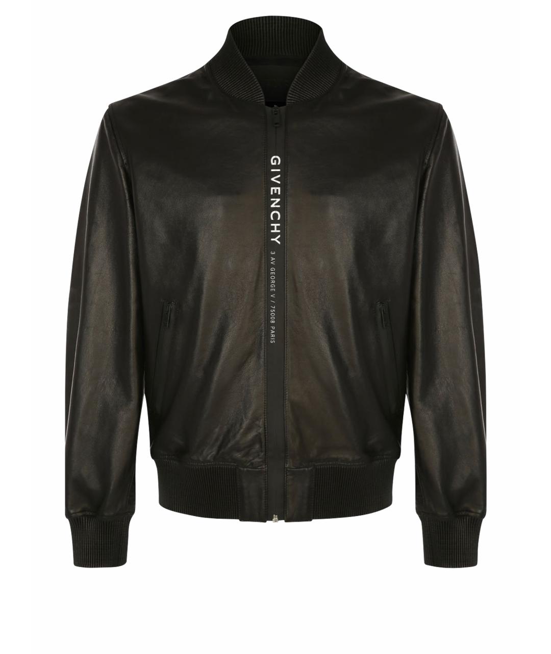 GIVENCHY Черная кожаная куртка, фото 1