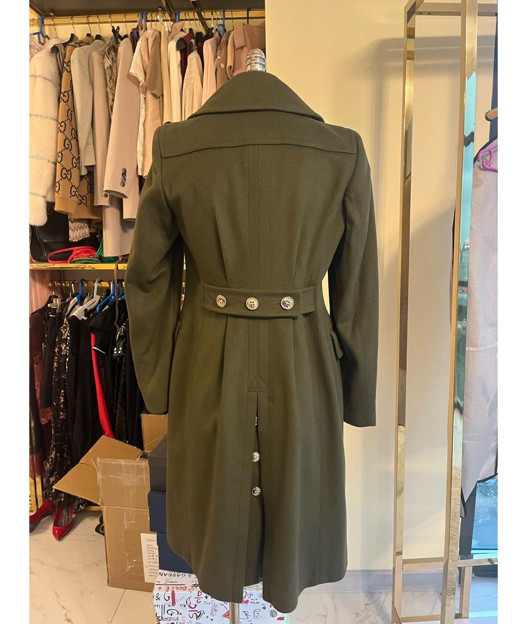 BURBERRY Хаки пальто, фото 3