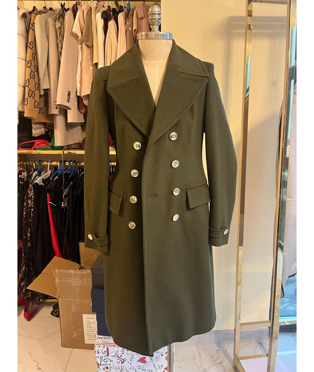 BURBERRY Хаки пальто, фото 5