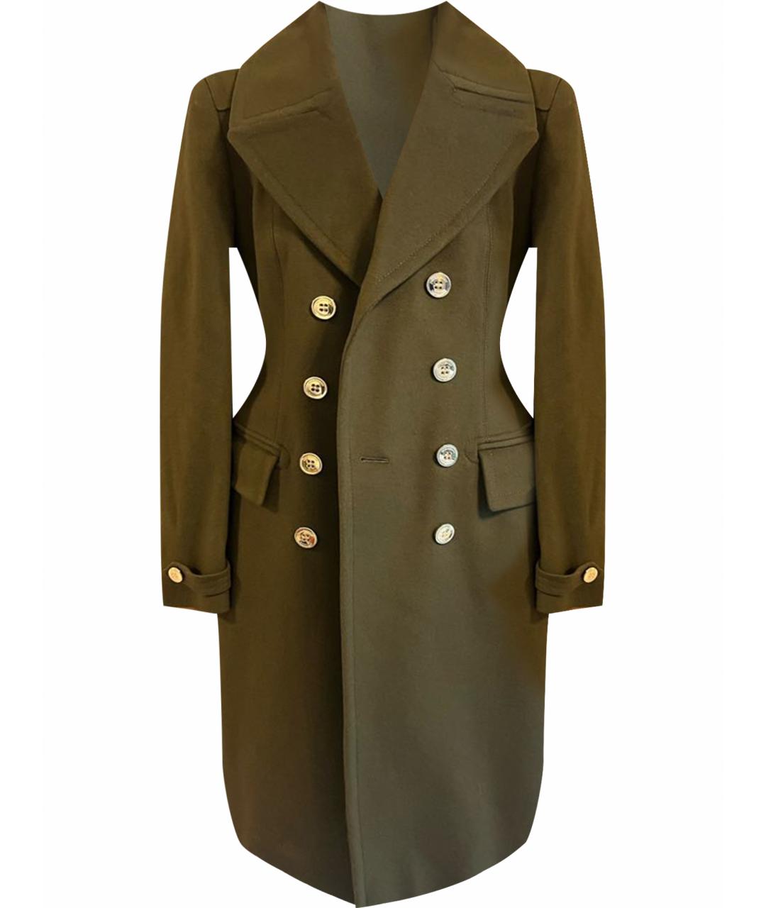 BURBERRY Хаки пальто, фото 1