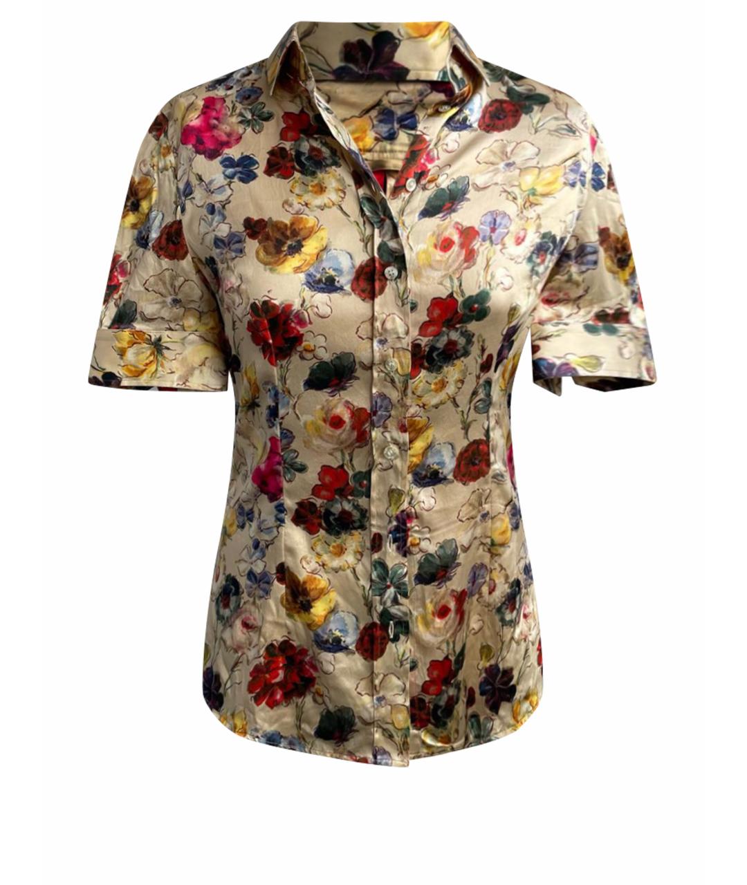DOLCE&GABBANA Мульти шелковая рубашка, фото 1
