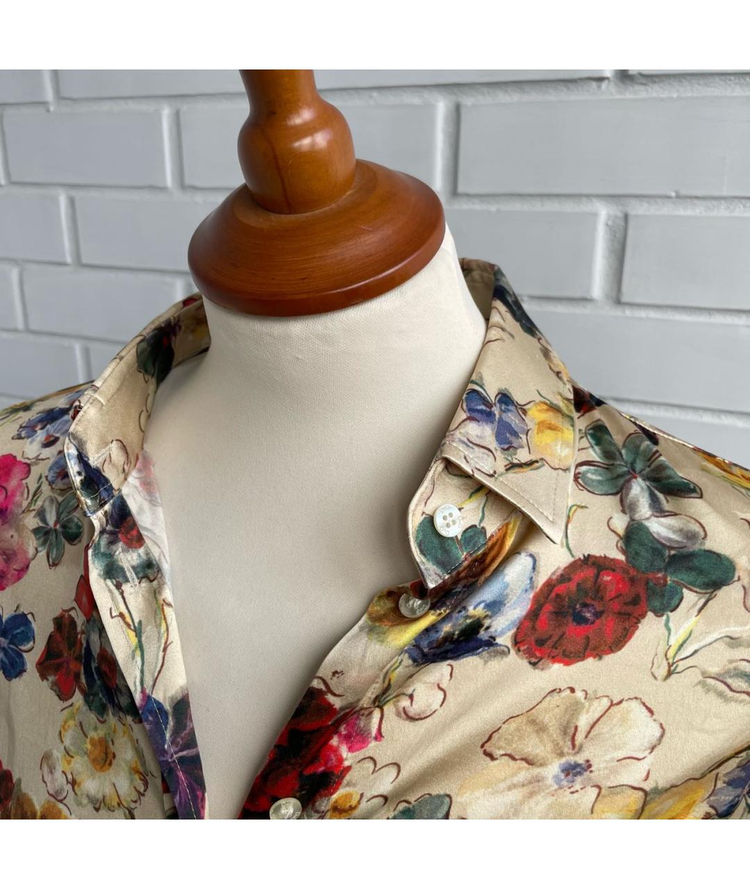 DOLCE&GABBANA Мульти шелковая рубашка, фото 5