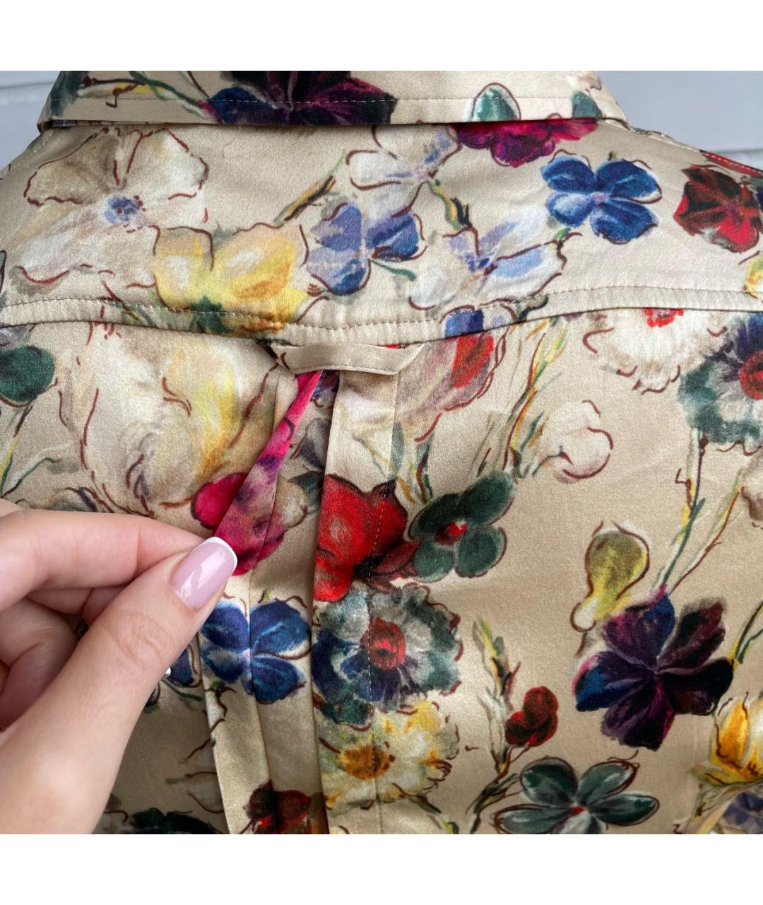 DOLCE&GABBANA Мульти шелковая рубашка, фото 8