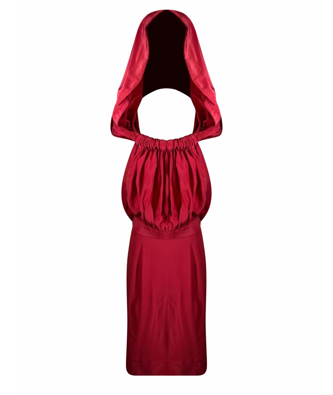 VIVIENNE WESTWOOD Красное шелковое коктейльное платье, фото 1