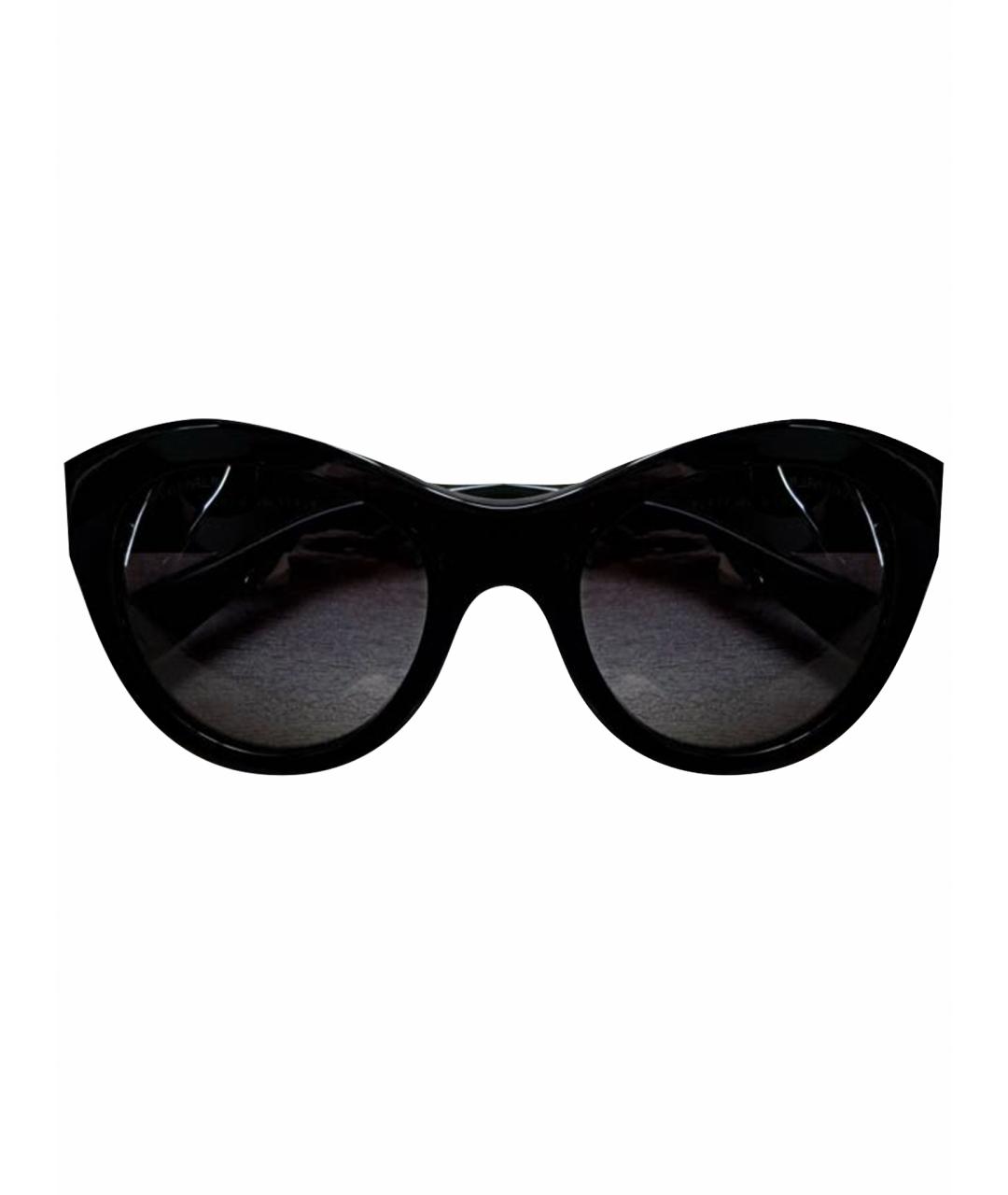 CHANEL Черные пластиковые солнцезащитные очки, фото 1