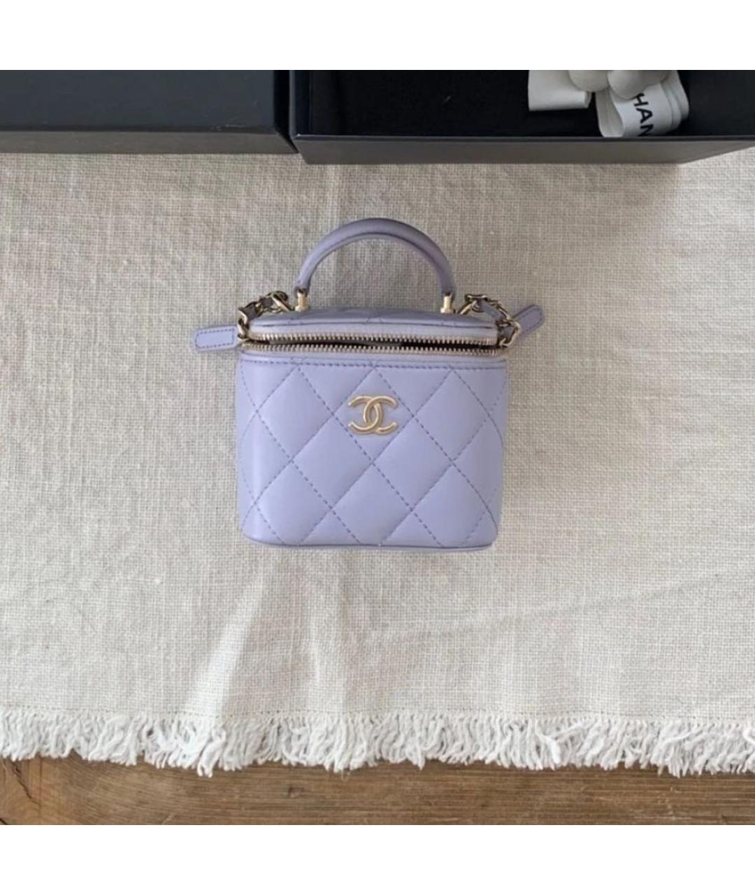CHANEL Фиолетовая сумка через плечо, фото 4