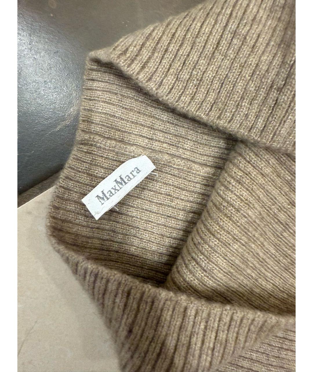 MAX MARA Бежевая кашемировая шапка, фото 3