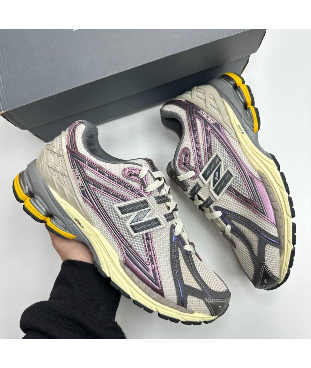 NEW BALANCE Серые низкие кроссовки / кеды, фото 7
