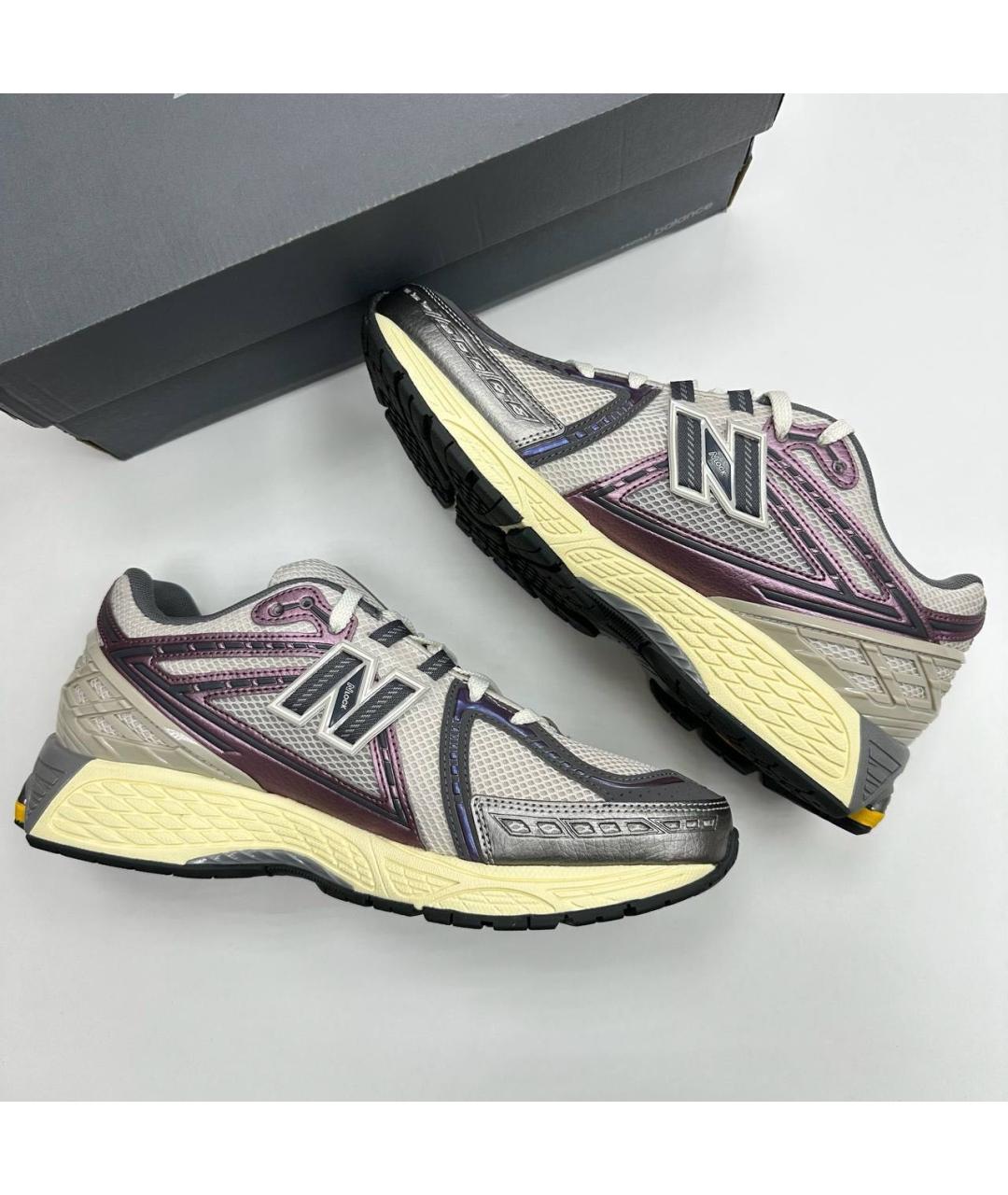 NEW BALANCE Серые низкие кроссовки / кеды, фото 4