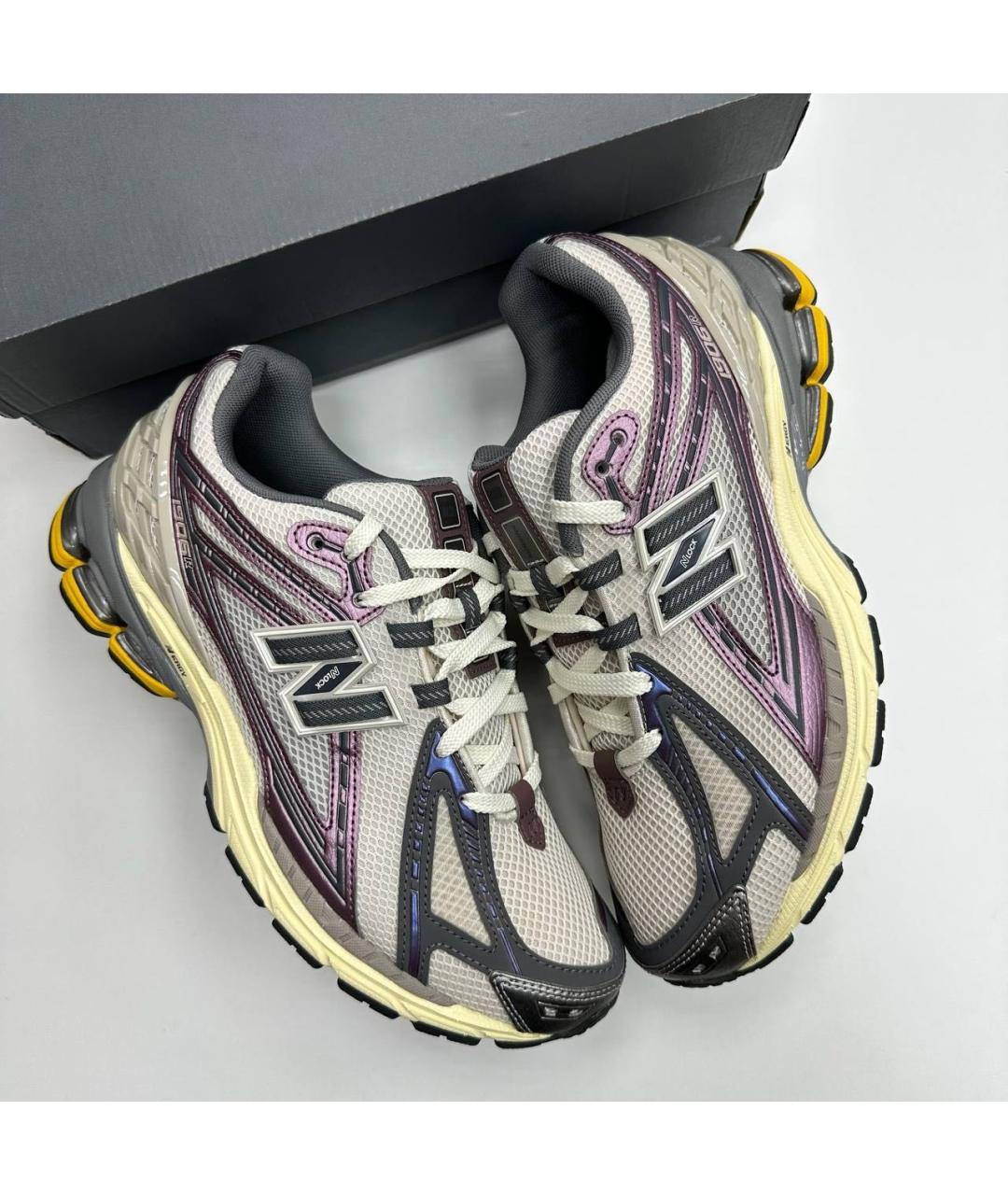 NEW BALANCE Серые низкие кроссовки / кеды, фото 2