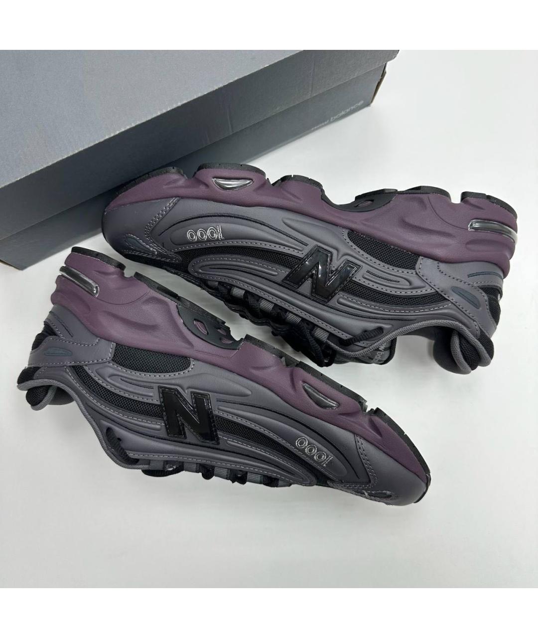 NEW BALANCE Черные низкие кроссовки / кеды из искусственной кожи, фото 5