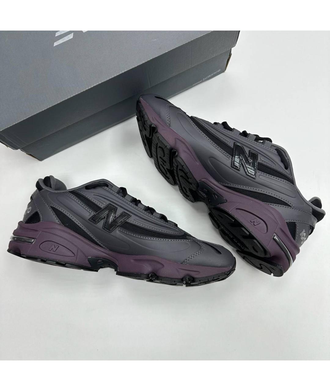 NEW BALANCE Черные низкие кроссовки / кеды из искусственной кожи, фото 4