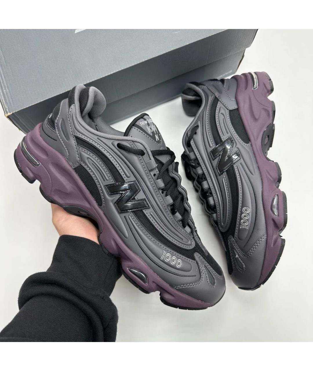 NEW BALANCE Черные низкие кроссовки / кеды из искусственной кожи, фото 7