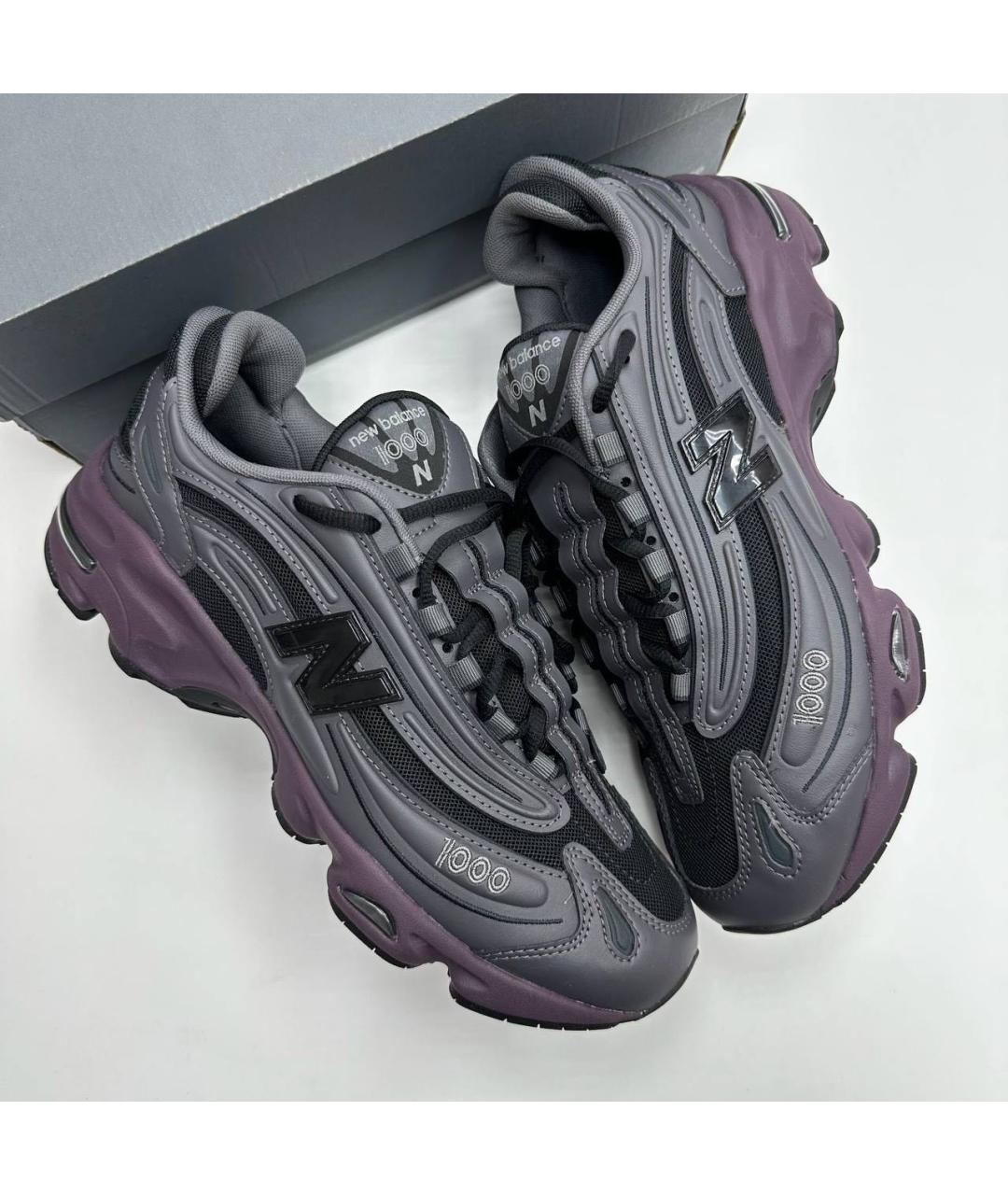 NEW BALANCE Черные низкие кроссовки / кеды из искусственной кожи, фото 2