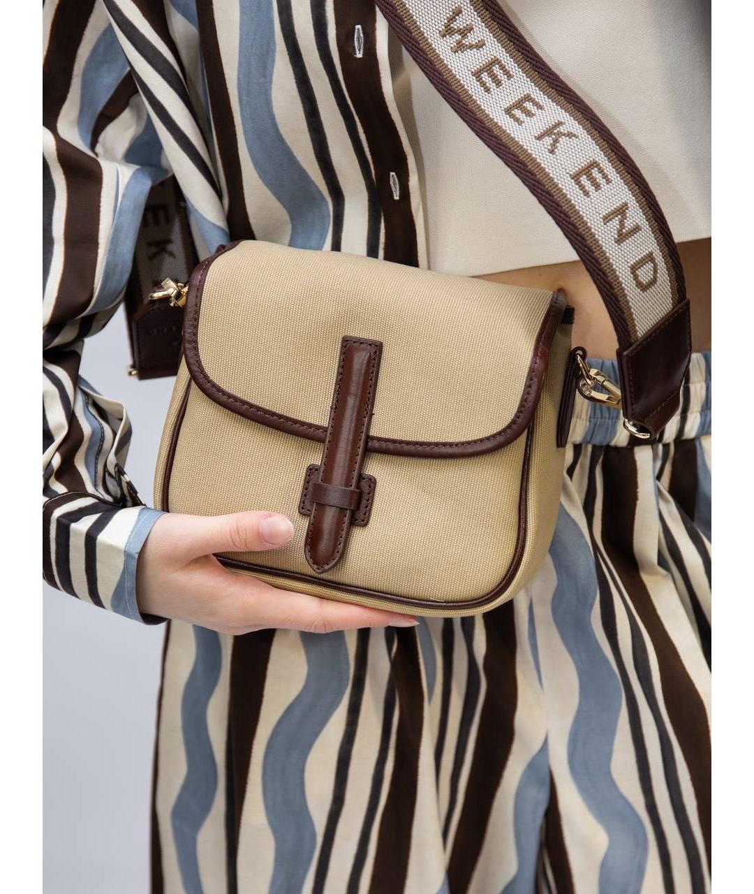 WEEKEND MAX MARA Бежевая сумка через плечо, фото 6