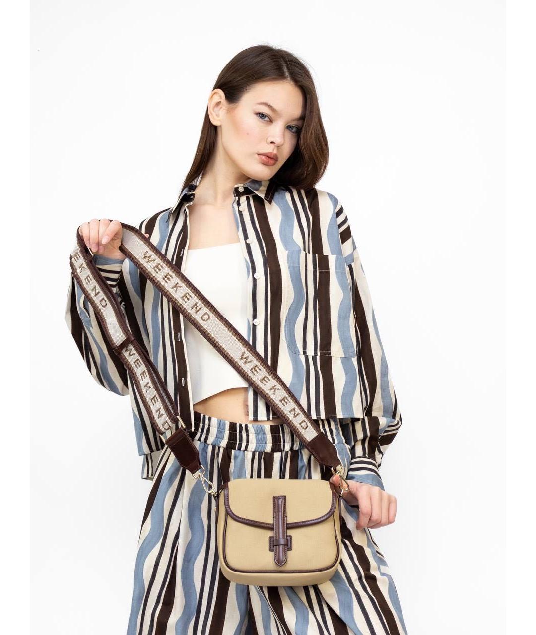 WEEKEND MAX MARA Бежевая сумка через плечо, фото 5