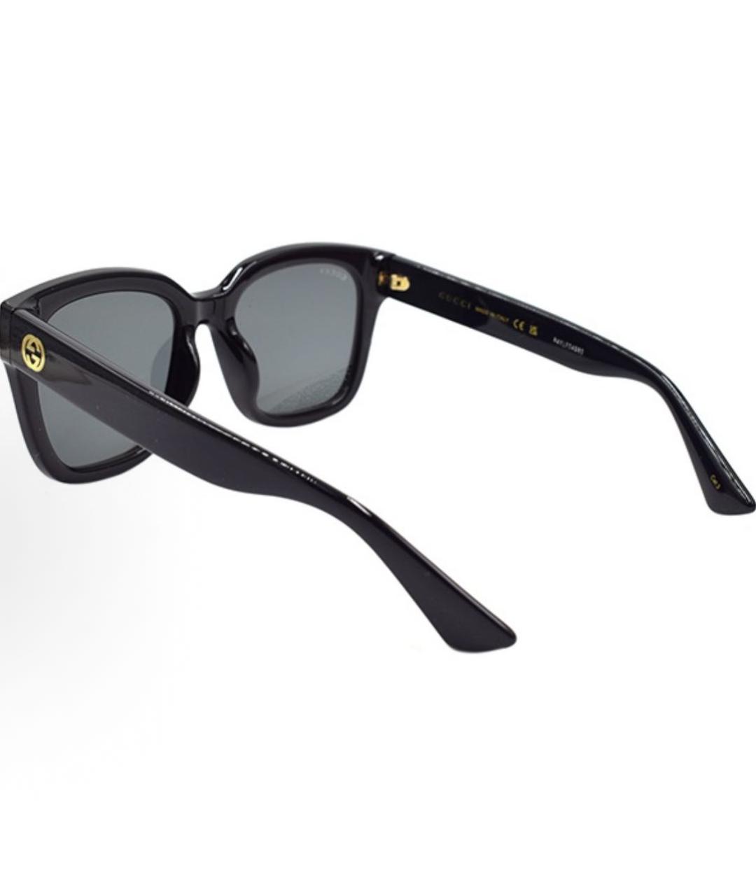 GUCCI Черные пластиковые солнцезащитные очки, фото 3