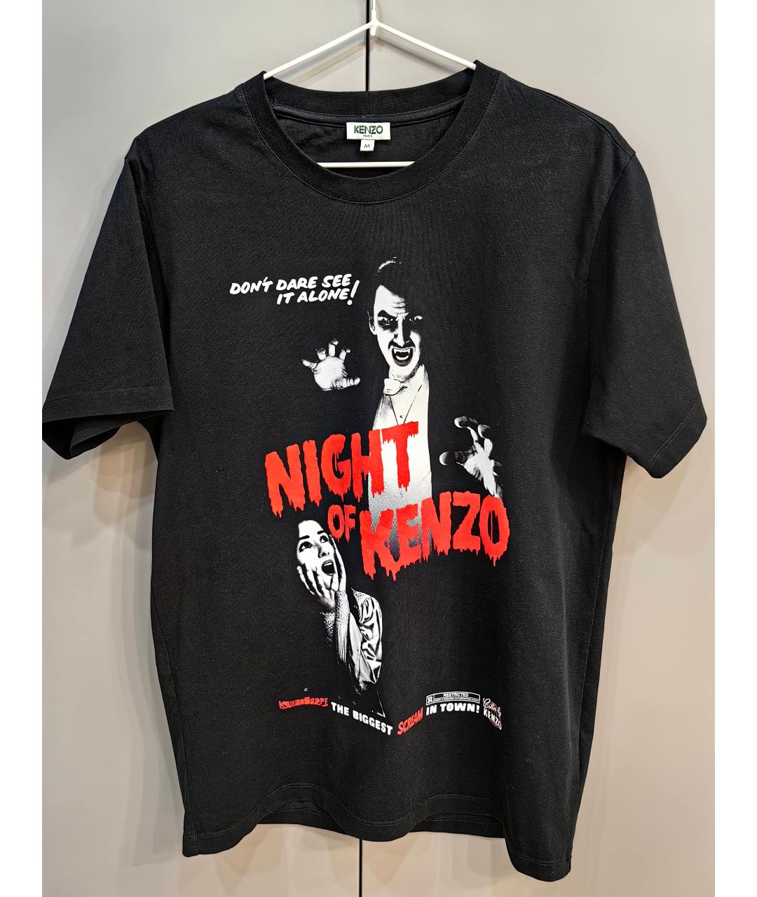 KENZO Черная хлопковая футболка, фото 5