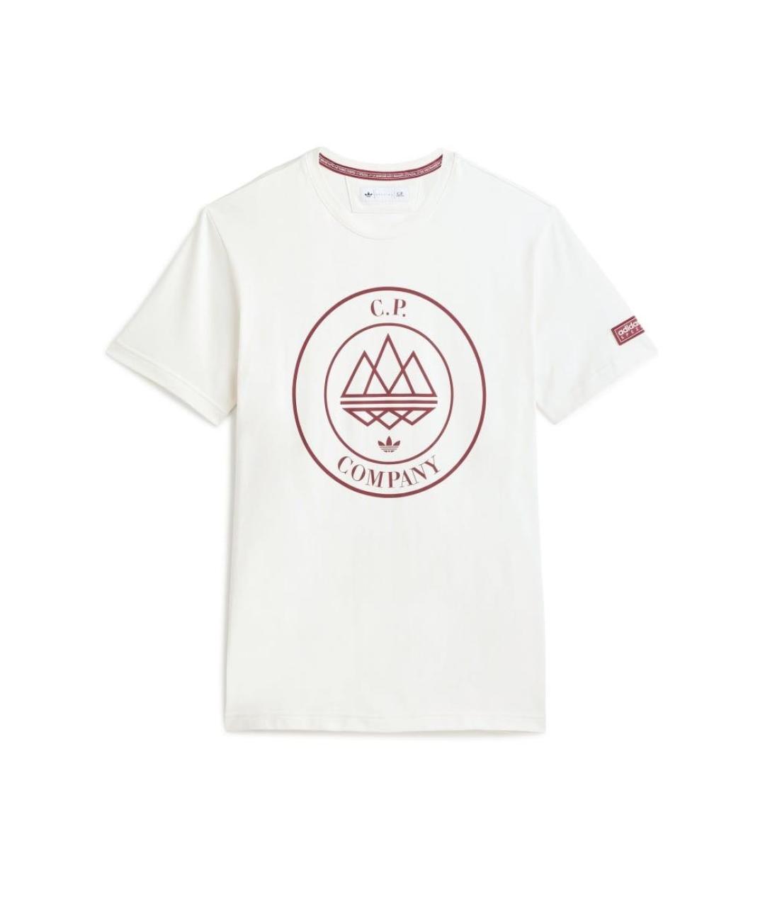 CP COMPANY Белая хлопковая футболка, фото 1