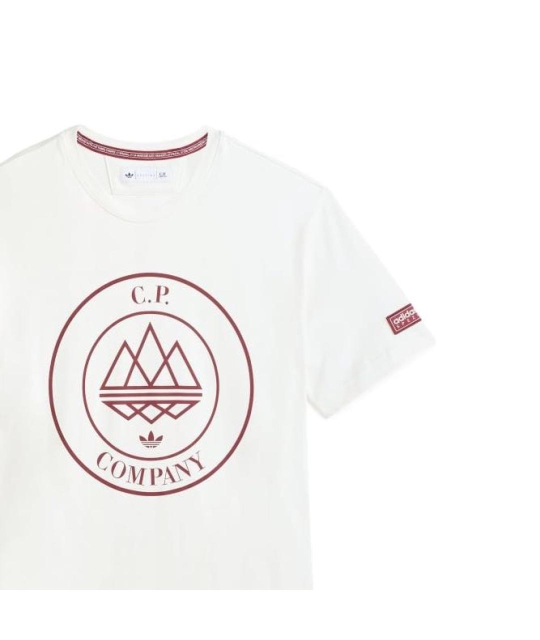 CP COMPANY Белая хлопковая футболка, фото 2