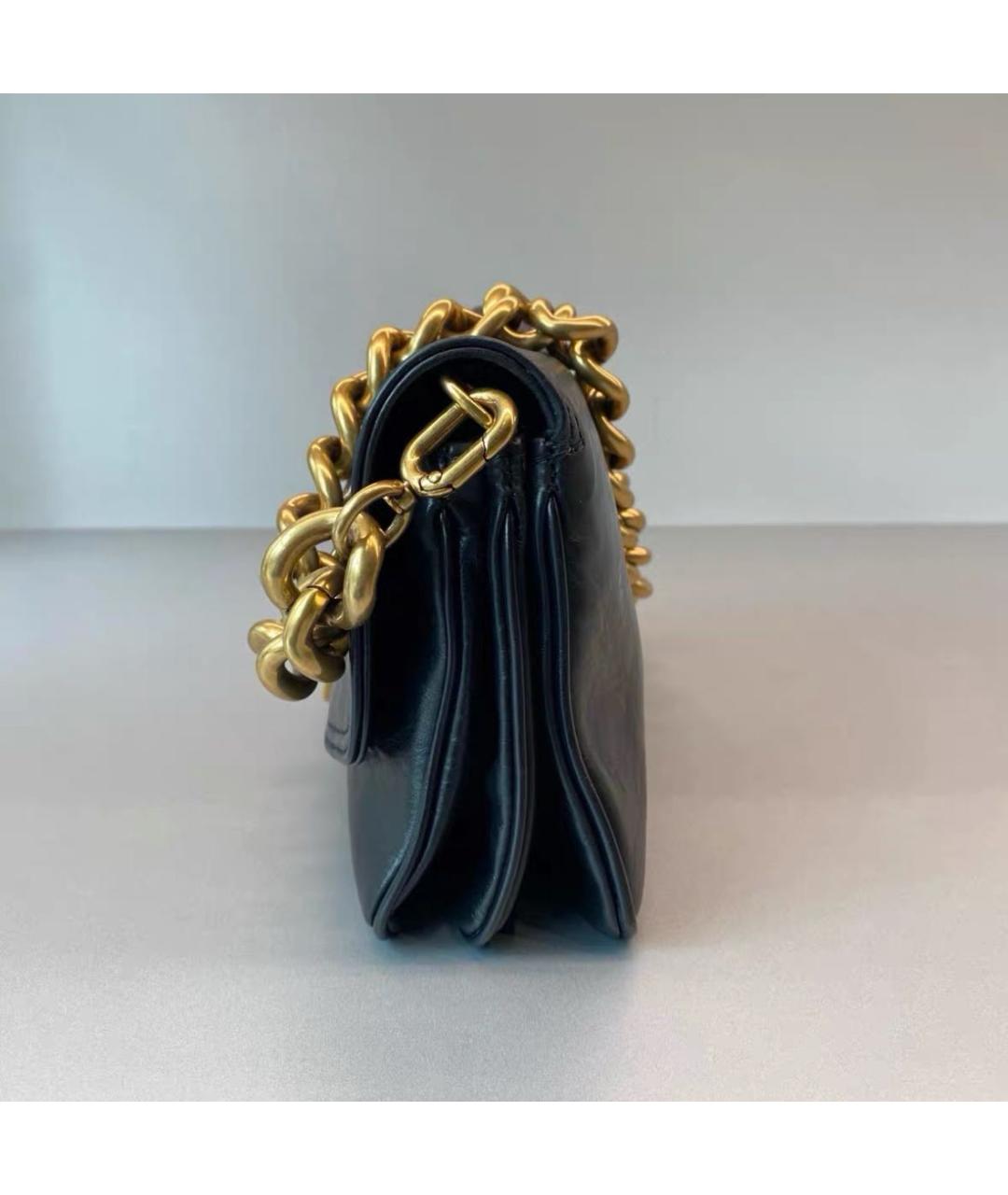 BALENCIAGA Черная кожаная сумка через плечо, фото 5