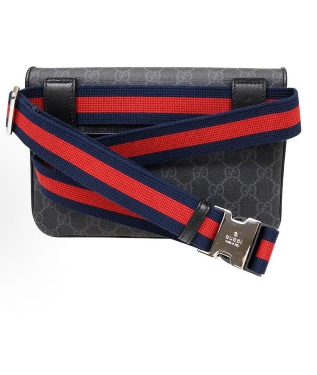 GUCCI Черная кожаная сумка на плечо, фото 3