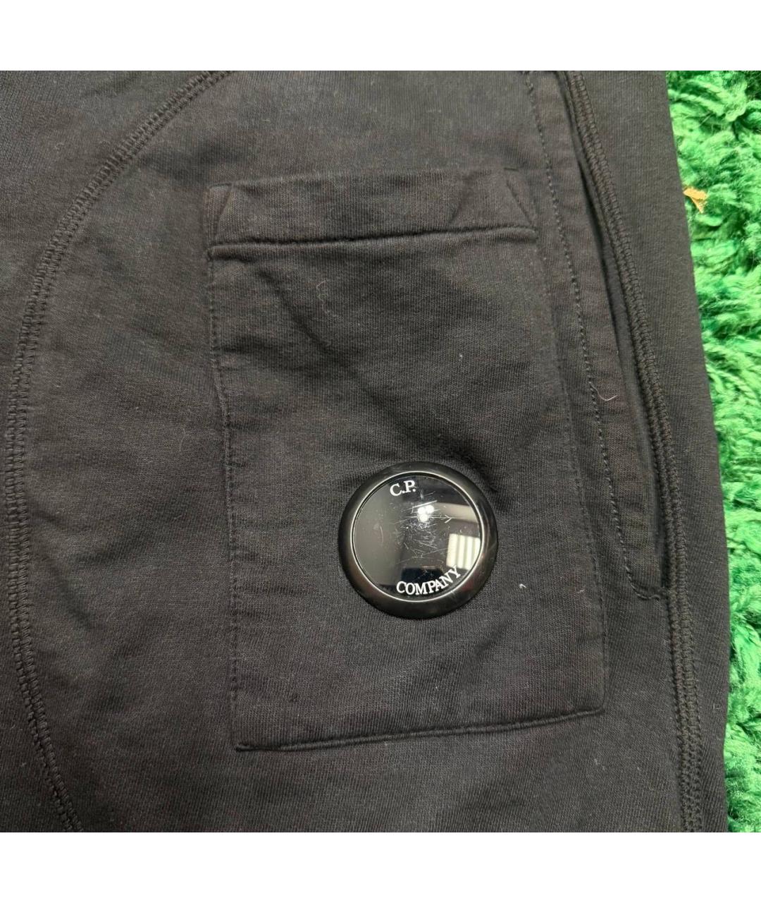 CP COMPANY Черные хлопковые шорты, фото 3