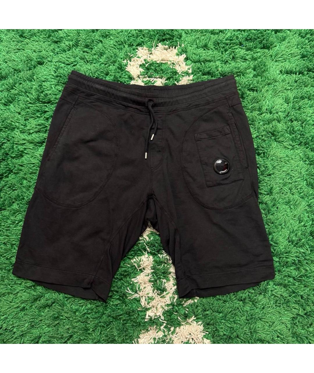 CP COMPANY Черные хлопковые шорты, фото 5