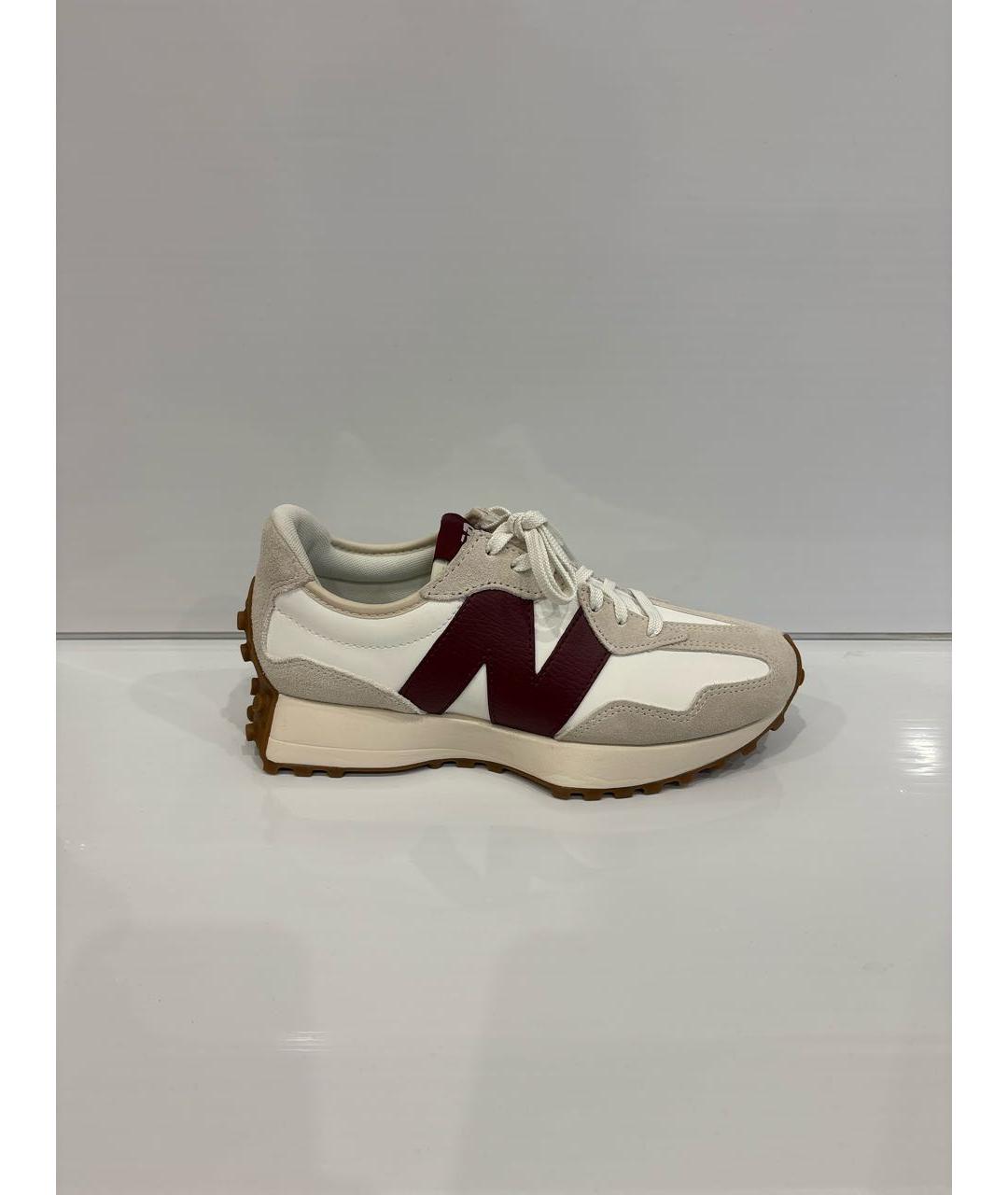 NEW BALANCE Бежевые кожаные кроссовки, фото 6
