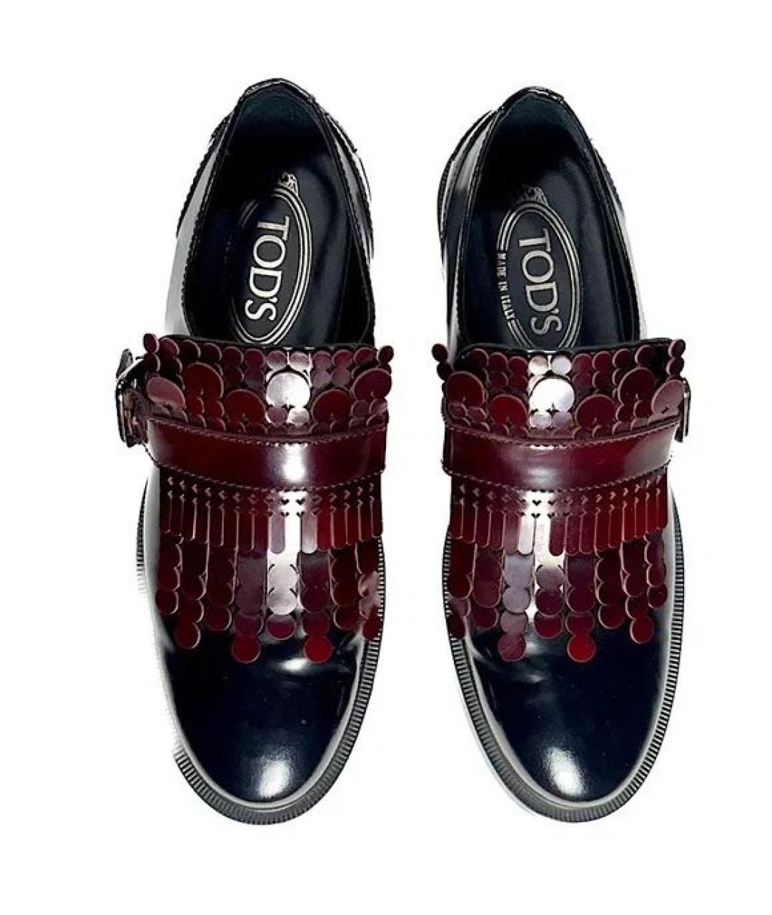 TOD'S Черные лоферы из лакированной кожи, фото 2