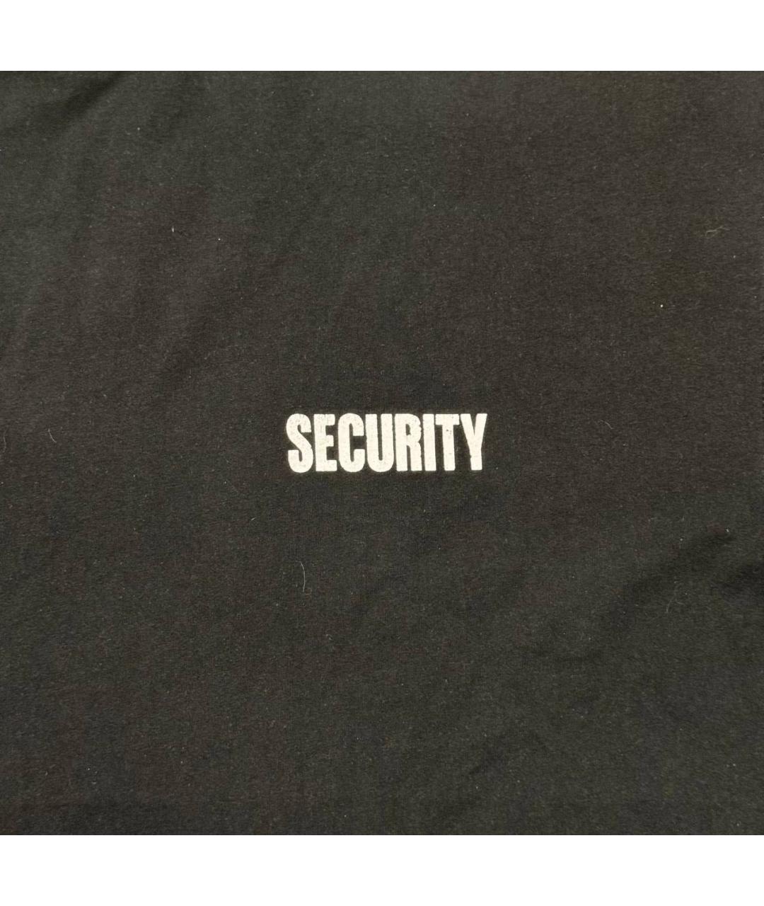 VETEMENTS Черная хлопковая футболка, фото 2