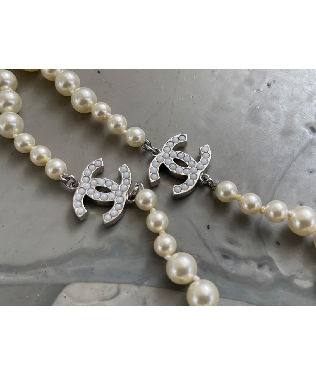 CHANEL Бежевое колье, фото 4