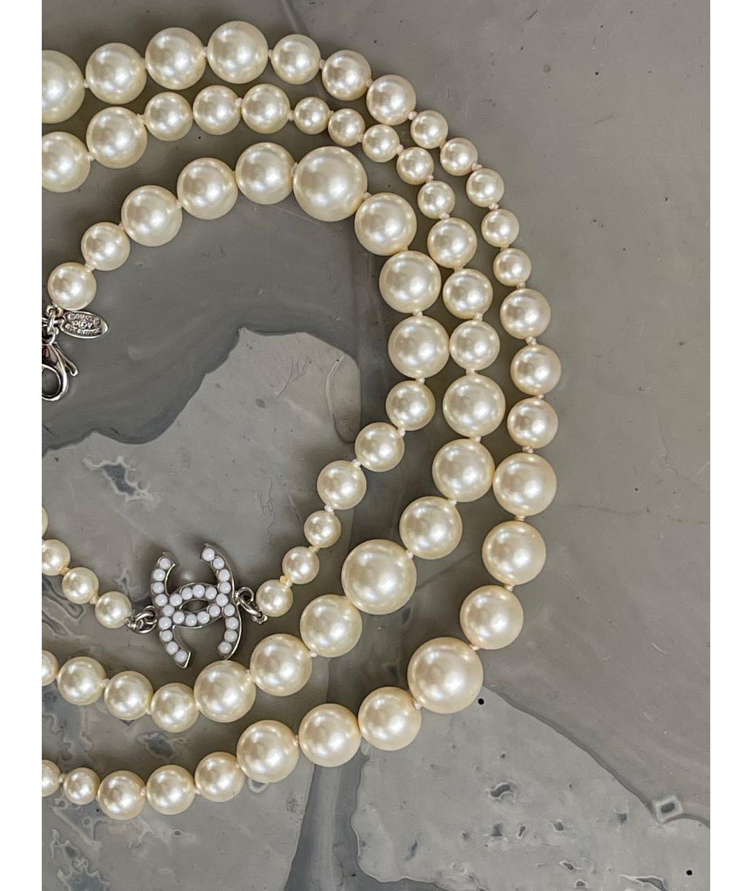 CHANEL Бежевое колье, фото 3