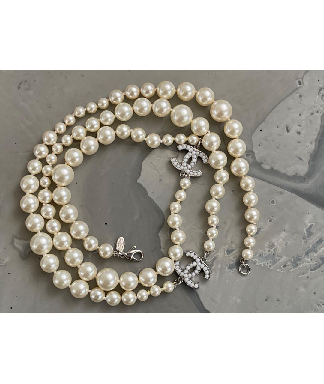 CHANEL Бежевое колье, фото 6
