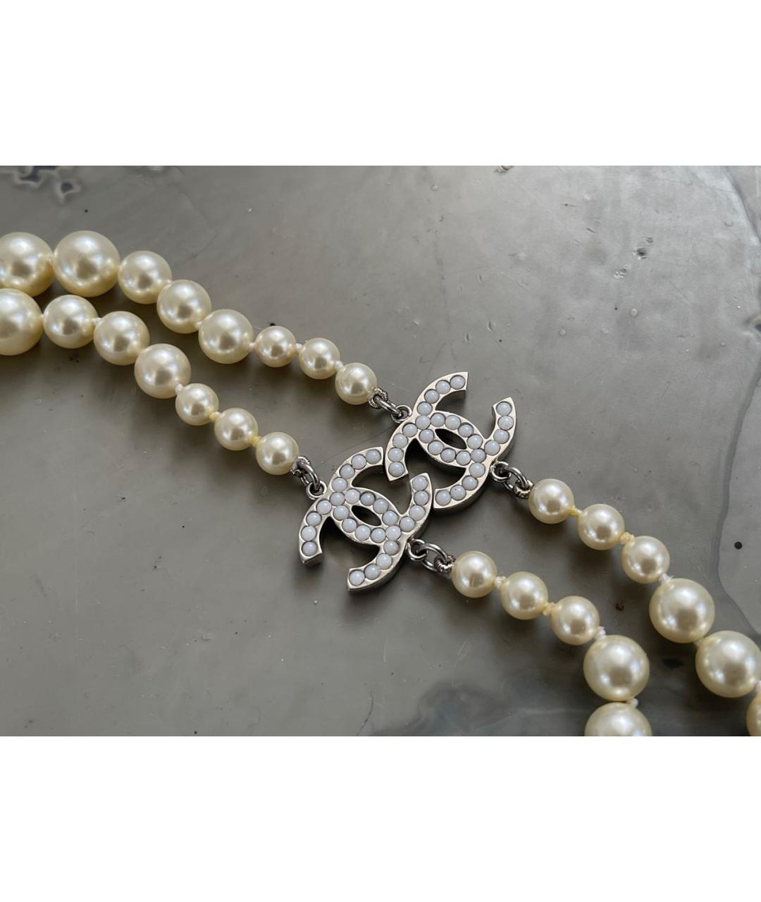 CHANEL Бежевое колье, фото 5