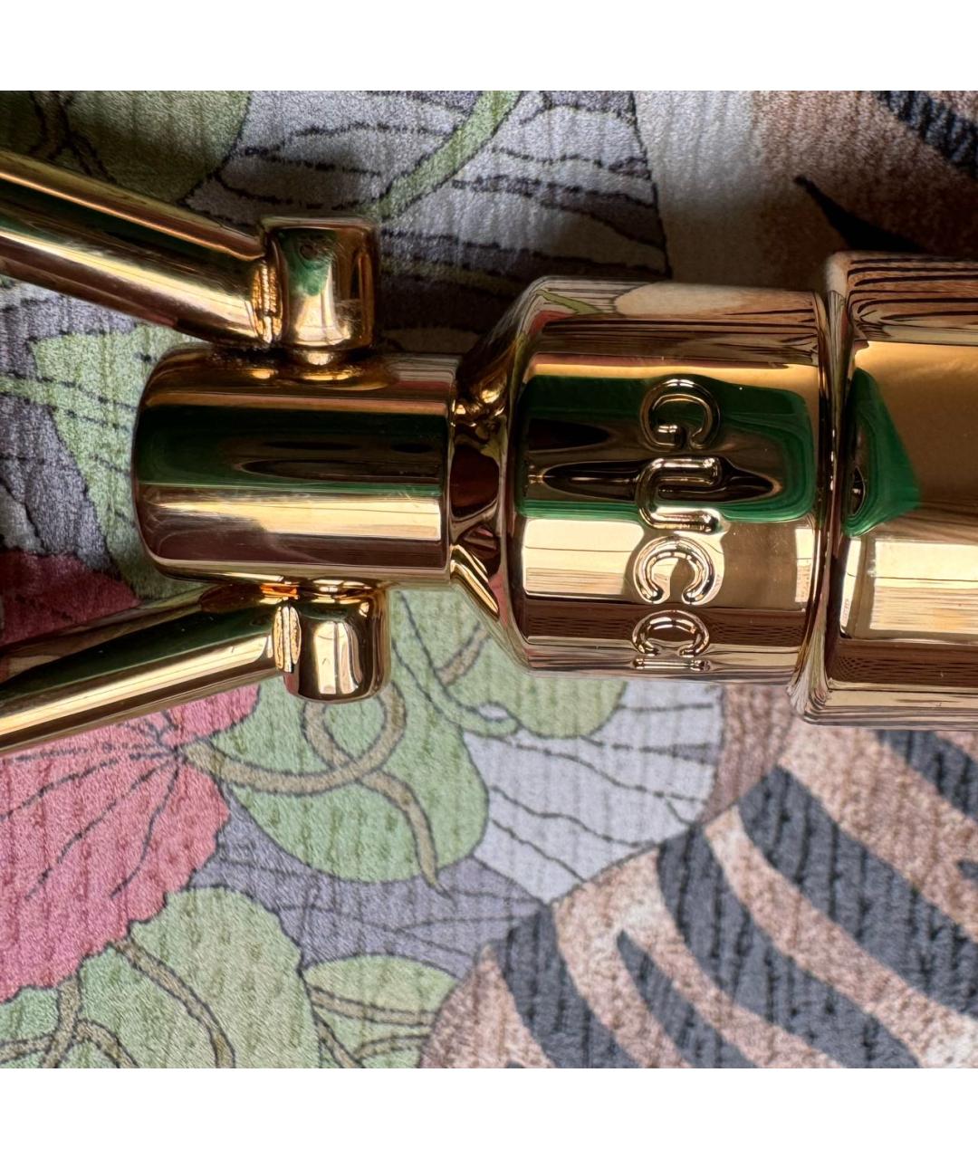 GUCCI Голубая сумка через плечо из лакированной кожи, фото 4
