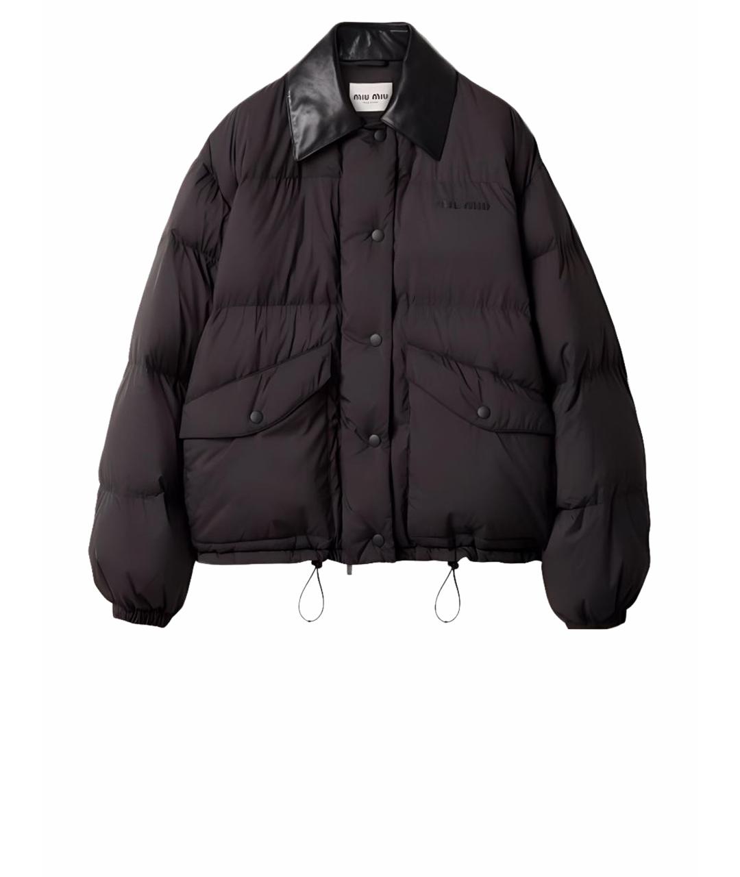 MIU MIU Черный пуховик, фото 1