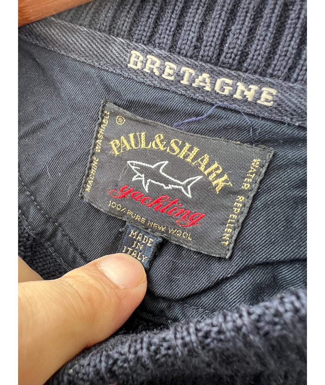 PAUL & SHARK Синий шерстяной джемпер / свитер, фото 4