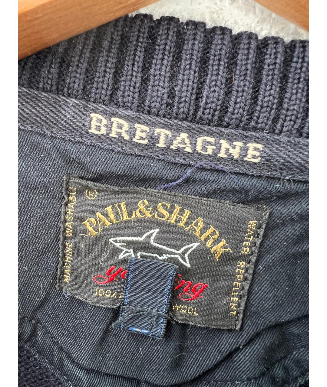 PAUL & SHARK Синий шерстяной джемпер / свитер, фото 3